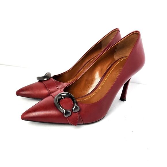 Coach Varick Pump Womens Merlot Size 7B - Picture 3 of 12